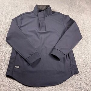 Bylt Elite Fairway Pullover Mens Large Blue Sweatshirt Performance Stretch Golf